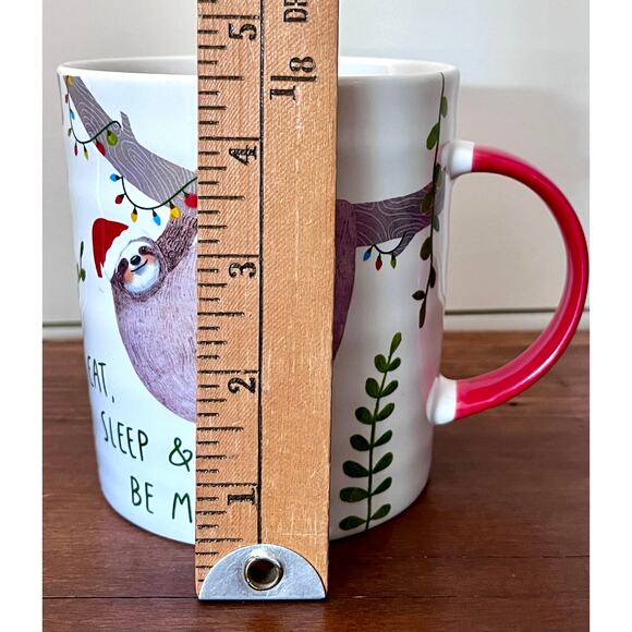 Prima Design -Cute Sloth- Eat, Sleep, and Be Merry Christmas Holiday Mug Cup - Picture 8 of 8